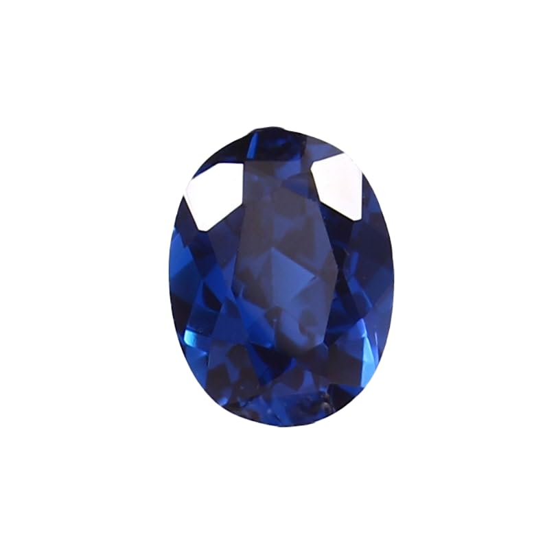 Saphir bleu bleuet naturel 9x7mm pour fabrication bijoux bricolage bague pendentif collier