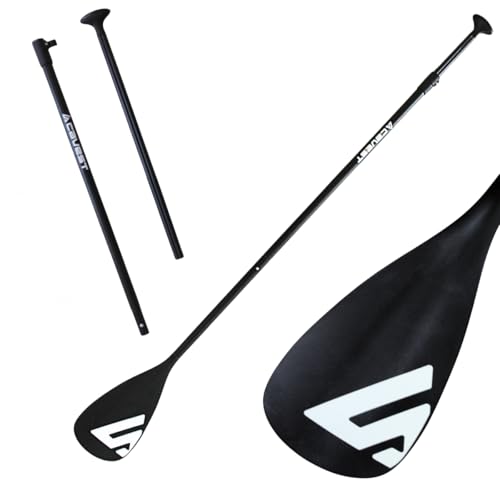 cavest Remo Paddle Surf Telescopico Ajustable, Remo De Paddle Surf Ligero Desmontable 3 Piezas.