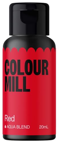 Colour Mill Aqua Blend Food Colouring Red: Liquid Water Based Food Colouring - 20ml