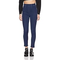 AKA CHIC High Rise Side Zipper Slim Fit Jeans