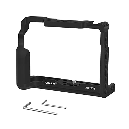 FUGASUN Fuji XT2 Jaula de la cámara XT3 Jaula de la cámara, Jaula de cámara de Seguridad Cerrada Premium XT2 XT3 para cámara Fuji X-T2 X-T3 (Camera Cage) Cover