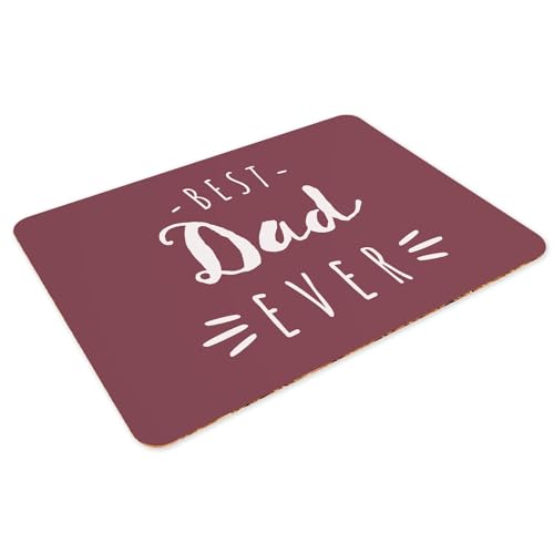 Sets de table anti rayure grand format rouge en liège souple - 3