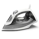 Philips Plancha de vapor Serie 2000 - Hasta 25 g/min de vapor continuo. 2000 W. Depósito de 250 ml. Eliminación rápida de arrugas. 4 ajustes de vapor. Suela de cerámica. Ligera. Gris (DST2020/80)