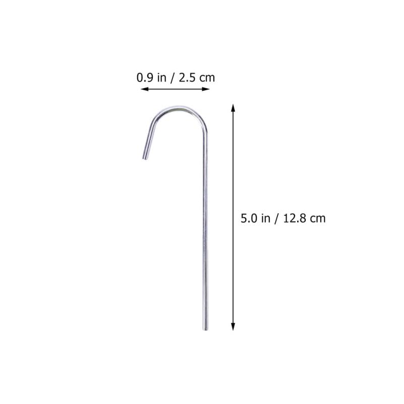 FRCOLOR 24 estacas para tienda metal resistentes para camping al aire libre miniatura 2