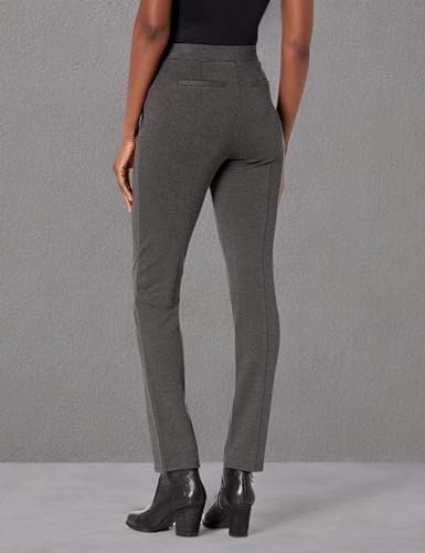 Rafaella Missy Slim Ponte Dress Pants For Women, Pull-On Waistband, Stretch, Comfort Fit, Flat Front3