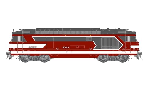 JOUEF HJ2464S SNCF, BB 67413 Diesel Locomotive in red Capitole Livery, ep. VI, with DCC Sound decoder Diesel & Electric Train Packs