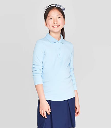 Galaxy by Harvic Girls Long Sleeve Polo Shirts School Uniform Shirt3