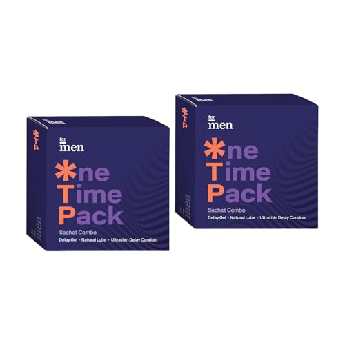 Image of ForMen One Time Pack - Ultra-Thin Condom, Topical Gel & Lube Sachets | Pocket-Sized compact kit (Set of 2)