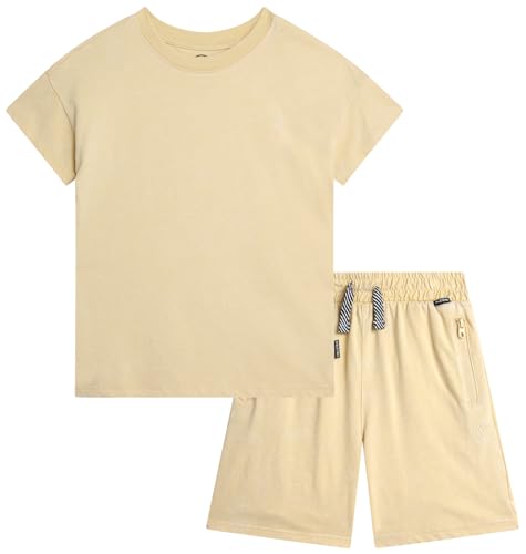 Image of Volcom Toddler Baby Boy Shorts Set - 2 Piece Short Sleeve Graphic Tees and Shorts Infant Toddler Little Boys Summer Outfits
