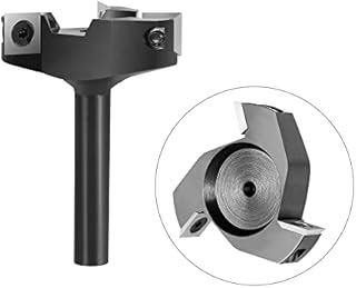 SpeTool 3-rowkowy bit do strugarki do drewna, średnica cięcia 60 mm, trzpień 12 mm, frez powierzchniowy, frez z węglików spiekanych, frez do strugania