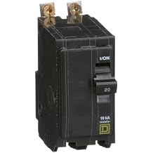 Square D - QOB220CP Circuit Breaker, Black