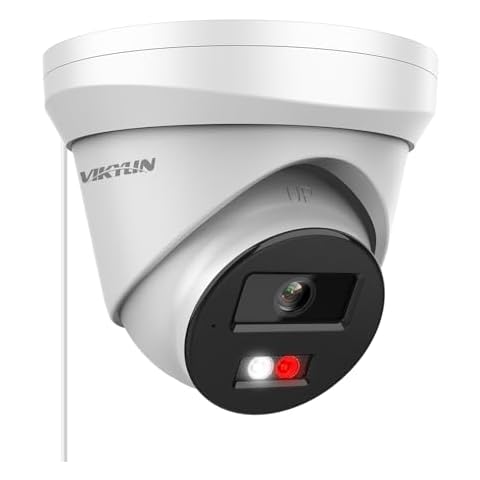 VIKYLIN 5MP IP Camera, PoE Outdoor Security Camera with Audio, Smart Hybrid Color Night Vision, AI Human Vehicle Detection, 2.8mm Lens Wide Angle, SD Card Solt, VK Series Add to Hik-Connect Cover