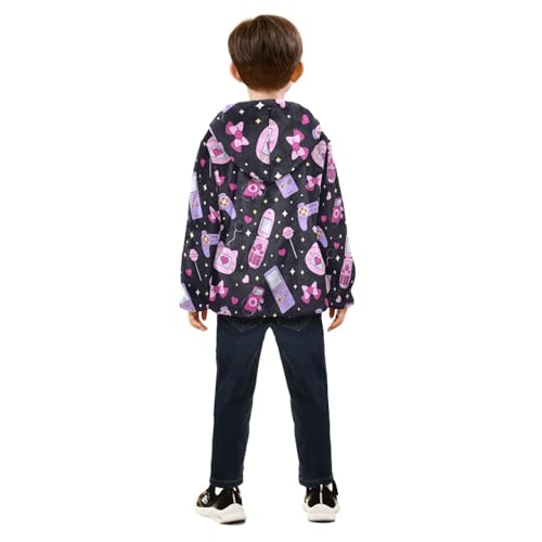 Gamer Girl Girls Fleece Jacket Girls Fall Jacket Girls Zip Up Hoodie Girls Sherpa Jacket 2-10T4