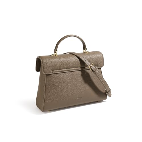 Women Genuine Leather Handbag with Adjustbale Shoulder Strap, Large Capacity Tote Crossbody Bag4