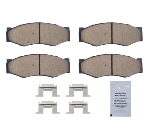 Image of HUSCH D266 Front Ceramic Brake Pads Kit Fit For Nissan D21 1987-1994, For Pickup 1995-1997, For 720 1983-1986, For 300ZX 1984-1989, For Maxima 1985-1988, For Stanza 1986-1988