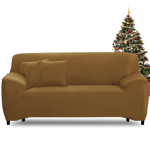FIGOOO Fundas Sofa 3 Plazas Ajustable Funda para Sofá Elasticas Cubre Fundas de Sofá con...