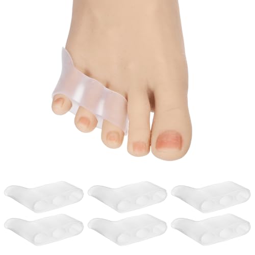6PCS Triple Gel Toe Separators Blue