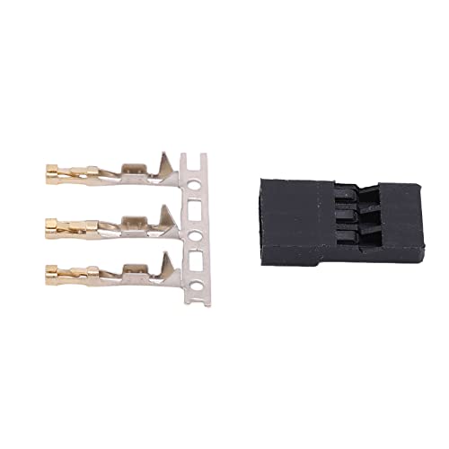Kit de 100 conectores macho JR chapados en oro miniatura 7