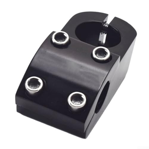 Tallo de bicicleta de 50 x 22,2 mm, aleación de aluminio resistente para manillar de bicicleta de montaña, bicicleta de carretera, MTB, ciclismo (negro)