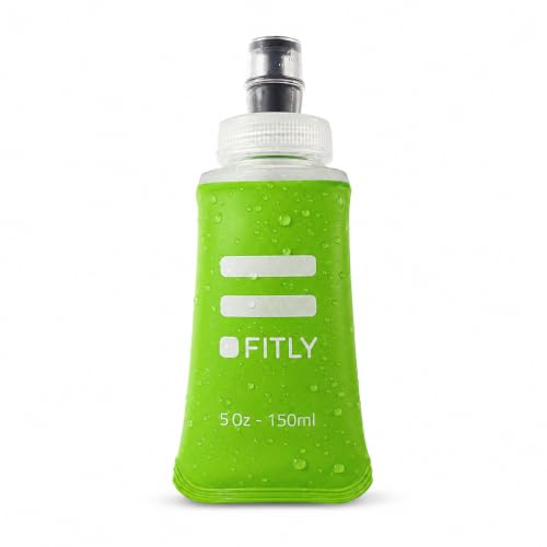 FITLY Botella Blanda 150 ml Green - Deportiva Ideal para Correr - Botella de Hidratación para Deporte al Aire Libre - Biberón Blanda - Para Mochila de Hidratación