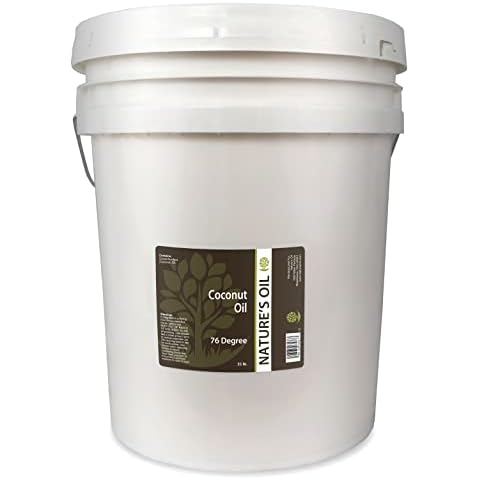 Nature's Oil Coconut 76 Degree, Naturally Refined, 35lbs (5 Gallon) Cover