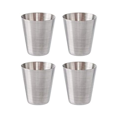 Thirsty Rhino Stainless Steel Shot Glass, 1 Ounce (Set of 4) Cover