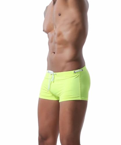 Fashion Low Waisted Swim Trunks Men's Beach Swimwear Surfing Sunbathing Swimsuits4
