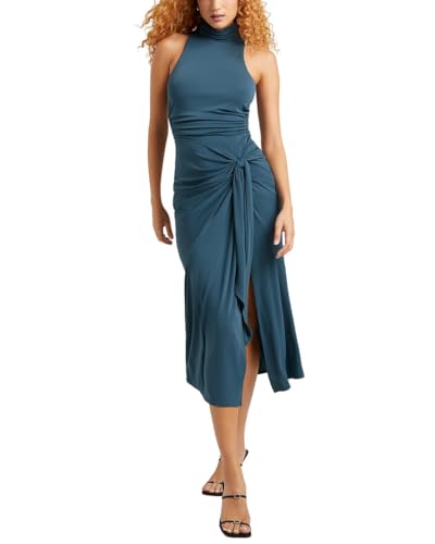 mac duggal ruffle midi dress Marigold Ruffle Midi Dress by Mac Duggal