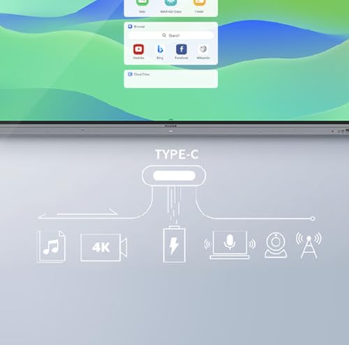 Image of MAXHUB Digital Board 86 inch | E21 Series | Ultra-HD 4K Display | TV Flicker-Free | Android 13.0 | 50,000 hrs Backlight Life | Intelligent Touch | 8GB RAM | 64GB Storage | 2x20W Sound Output