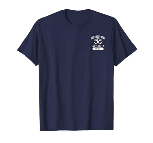 BYU Cougars Dad Left Chest Icon Navy Officially Licensed T-Shirt
