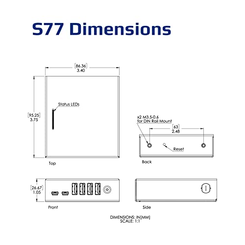 Image of Acroname - Managed USB Switch /Hub, 2 Hosts - 4 Port, Fast Charge (2.5A), Industrial Grade, Programmable Compatible with Mac /Windows /Linux USB 2.0