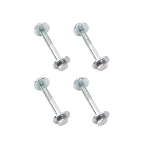 Dasbecan 4Pcs Camber Bolts Rear Lower Control Arm Alignment Compatible with Nissan Pathfinder Xterra Armada Frontier 2005-2021 Adjustment Front Rear Shaft Caster Cam Bolt Replace# 54580-7S000