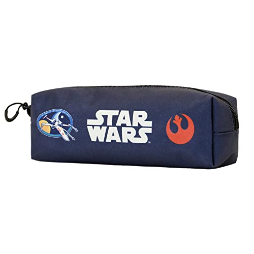 Karactermania - Estuche Portatodo Cuadrado Fan Pilot Star Wars Azul En Oferta Star Wars Pilot, Estuche Portatodo Cuadrado Fan, Azul Oscuro