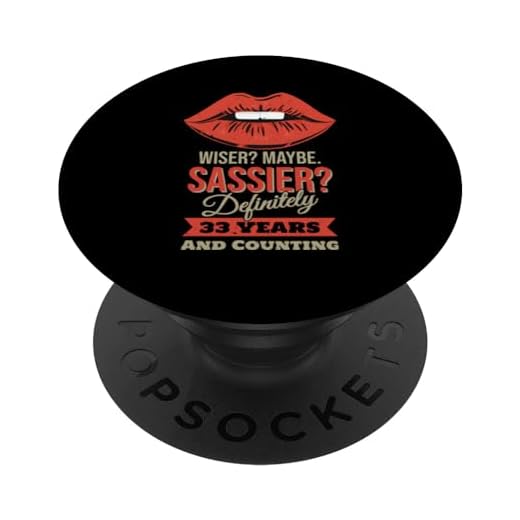33 años - Wise Sassy - Divertido cumpleaños número 33 PopSockets PopGrip Intercambiable