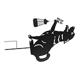 BESPORTBLE Solar Gartenleuchte Hund Metall mit Solarlaterne LED Wasserdichter Erdspieß für Außenbereich Dekorative Hunde-steckfigur für Rasen Terrasse Balkon und Gartenbeleuchtung