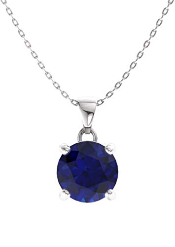 Diamondere Natural and Certified Gemstone Solitaire Petite Necklace in 14k Solid Gold | 0.31 Carat Pendant with Chain