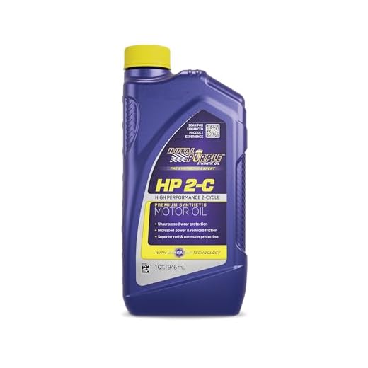Royal Purple 01311 HP 2-C High Performance 2-Cycle Motor Oil with Synerlec, 1 Quart