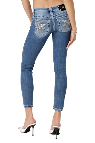 Miss Me Women's Divine Soaring Low-Rise Skinny Jeans