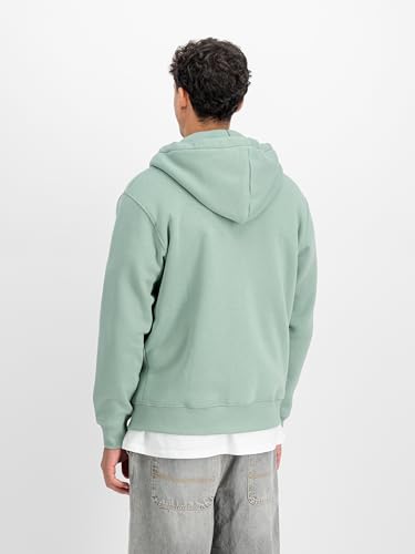 Alpha Industries Basic Zip BL Sweatshirt à Capuche Homme Noir en Coton