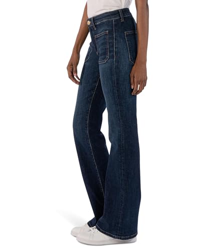 KUT from the Kloth womens Ana Flare Patch Pocket in Profuse2