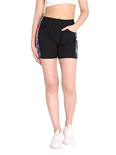 Image of CHKOKKO Women's Regular Cotton Regular Fit Plain Shorts for Women