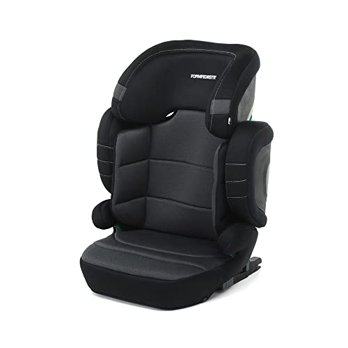 Foppapedretti, Open I-Size, silla de coche DualFix para niños con altura de 100 a 150 cm, de 3 a 12 años aproximadamente, Carbón