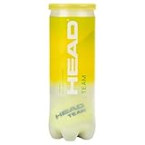 Vida al aire libre HEAD Team - Pelota de Tenis (3 Unidades), Color Amarillo