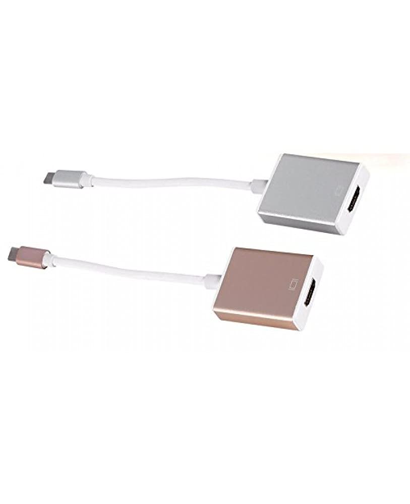 USB C to HDMI Adapter 4K 60HZ USB Type C Thunderbolt 3 Converter for Macbook Pro, Samsung S10 Note 9 8 S9 S8 Plus, iMac, Google Chromebook Pixel, LG G5 V30 V20,Dell XPS 15 13,Yoga 900, Aluminum(TYPE C 4K HDMI) - TD-230TC