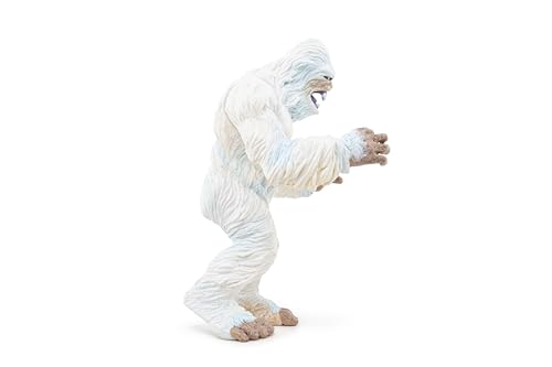 Papo - Yeti Figur - Handbemaltes abscheuliches Schneemann-Spielzeug für Kinder ab 3 Jahren - Fantasy-Eismonster mit verschneitem Fell und Krallenhänden - robuster Kunststoff - Mittelalterliche
