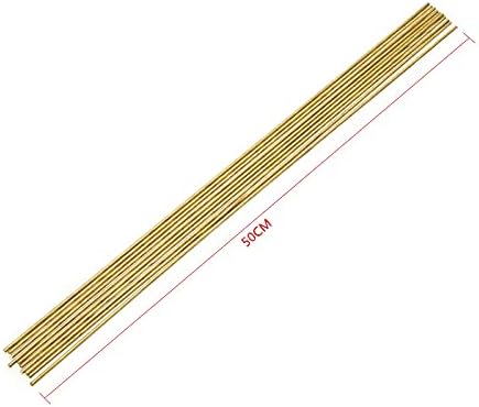 20PCS Brass Welding Rods Wires Sticks 50CM Length Wire Electrode Soldering Rod For Brazing Soldering Repair Tools (20PCS/ 2MMX50CM)