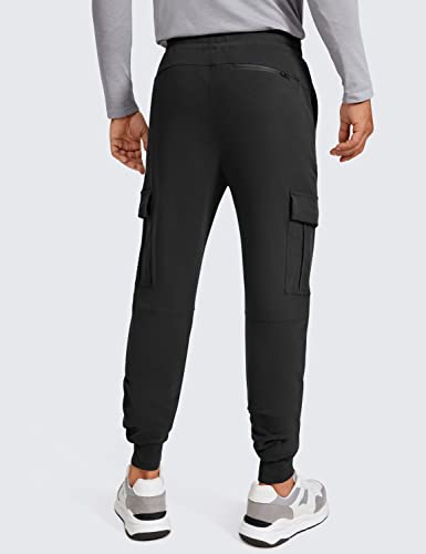 CRZ YOGA Men's Cargo Joggers Pants - 29" Cotton Lightweight Casual Lounge Athletic Workout Sweatpants with Pockets2