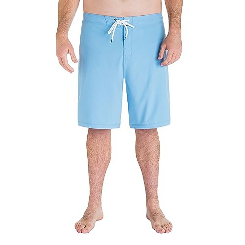 Hurley Men's Big & Tall Phantom One and Only Solid Board Shorts, Unity Blue, 46IN