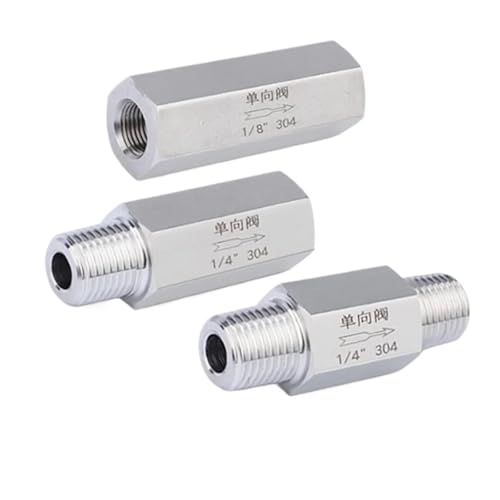 Válvula de retención 1" BSP macho para control de flujo en acero inoxidable 304 5