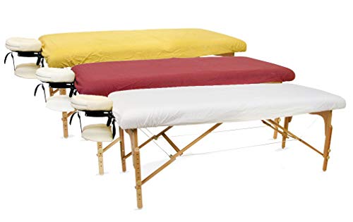 SPA Massage Table Flannel Fitted - Stretch Sheets 100% Cotton (Natural)